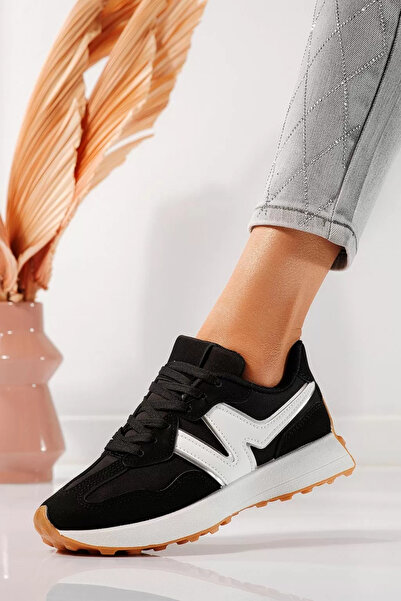 Zaira Women's black sneakers made of eco-leather Clare #24297 - 40