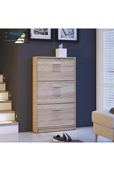 PixelsFurniture Pixel Furniture Flip-Top Shoe Cabinet with Space-Saving Desig...