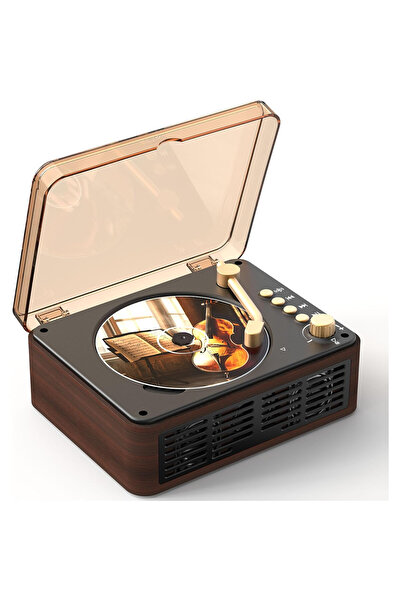 LET CD Player portabil Bluetooth 5.0 cu difuzor–Retro vintage cu radio FM, su...