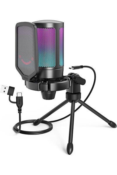 Generic ميكروفون FIFINE للألعاب USB لأجهزة الكمبيوتر الشخصية و PS5، ميكروفون ...