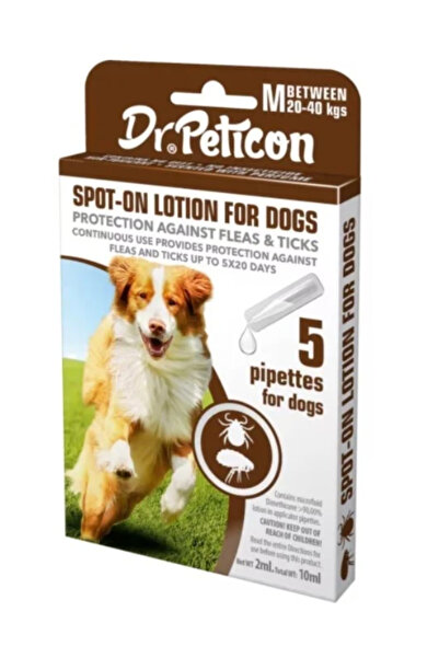 BistriVet Set 5 pipete antiparazitare non-medicamentoase pentru caini, Dr Pet...