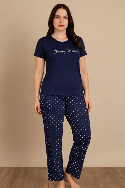 Pemilo Women's 20587 Short-Sleeved Milan 100% Cotton Pajama Set