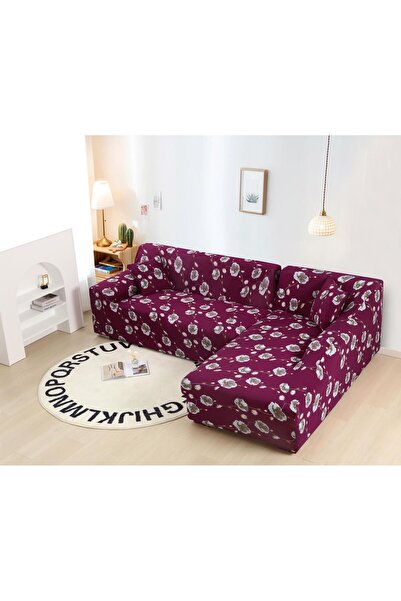 ANATOLIATEKSTILE Husă Canapea Colțar Elastică M+L, L(180*230)+M(145*200) cu e...