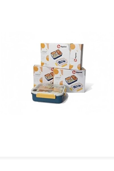 FP FIXPOINT Sefer Tasi 304 Steel 620ml Lunch/Meal Box with Compartments
