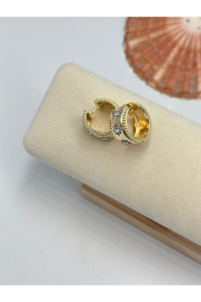 BYYEŞO Kutup Yıldızı Detay Halka Küpe (Çelik)