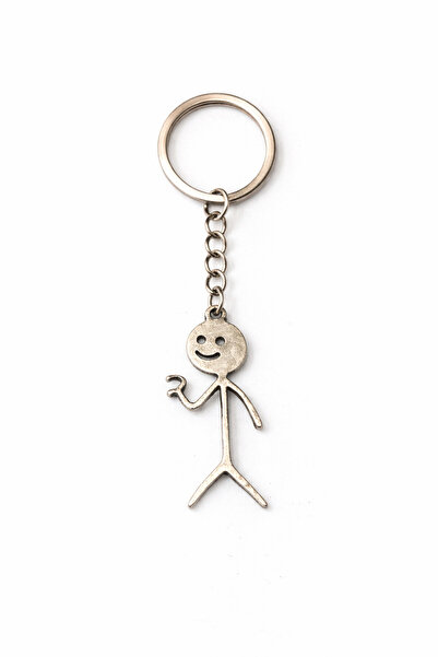 HER ŞEY NOTA www.herseynota.com سلسلة مفاتيح هابي لاين للجنسين مع شكل الرجل