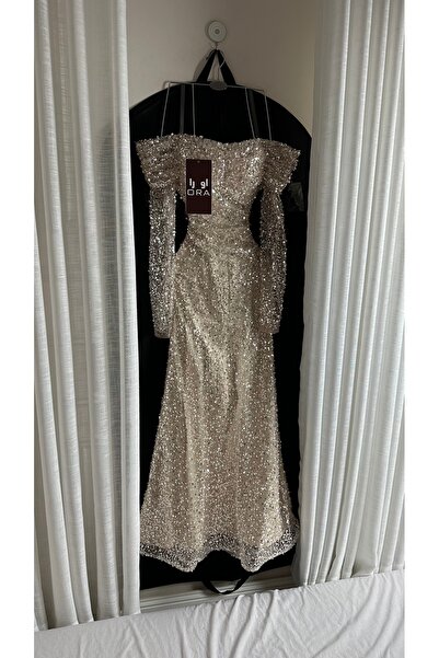 Ora Beige evening dress