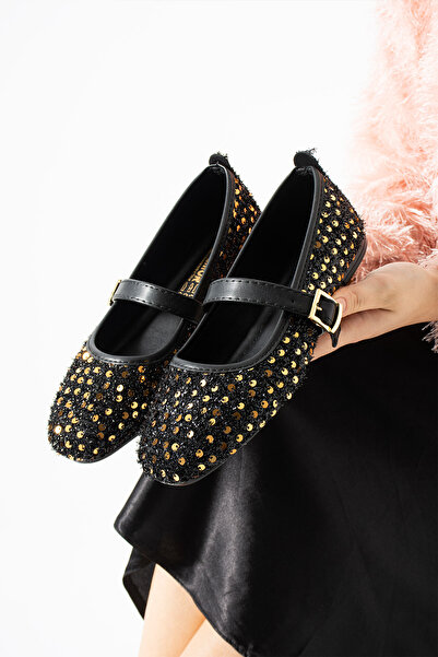 Moda Devrin Золоті балетки на щодень