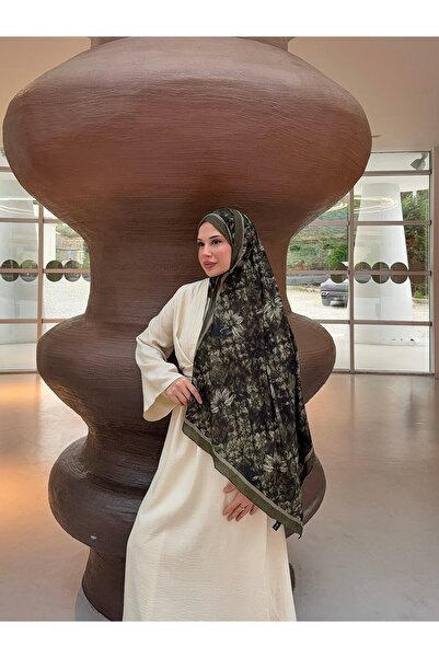 Mira İpek Desenli Bambu Kraş Şal Tok Duran Kadın Şal