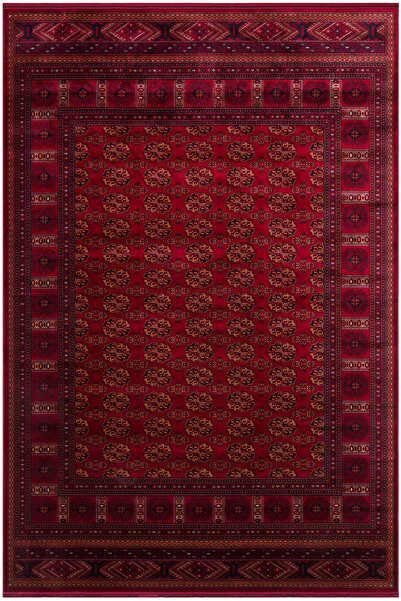 Cool Halı Efsun Kırmızı Otantik Desen Afgan Kolay Temizlenir Kaymaz Viskon Do...