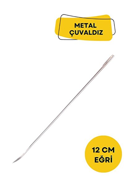Macrostar Metal Eğri Uç Çuvaldız Kalın İğne 12 cm