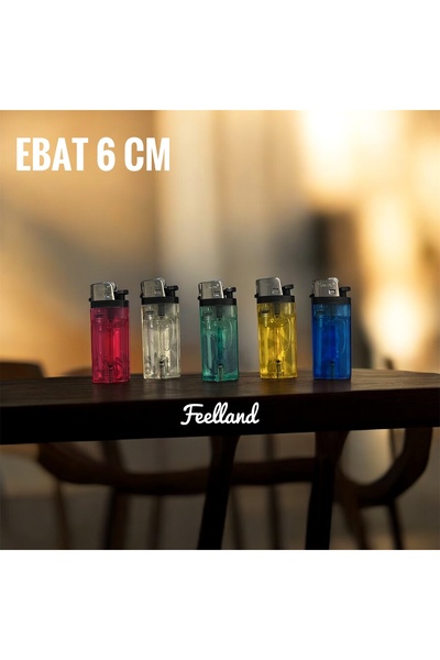 Store 2 Adet Karışık Renkli Mini Boy (6CM) Çakmak