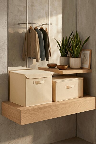 homyjr's Homyjr’S 2-Piece Lidless Organizer Set (Square Box + Rectangular In-...