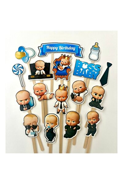 DecoParty Baby Boss Cake Toppers Set