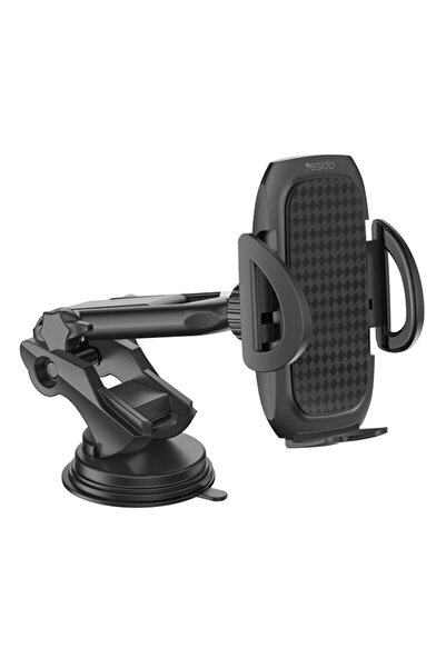 Yesido Suport telefon auto, extensibil cu ventuză C111, negru