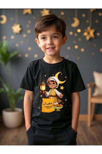 stil x ΠΑΙΔΙΚΟ ΜΠΛΟΥΖΑΚΙ ΑΓΟΡΙΩΝ ΜΕ ΣΤΑΜΠΑ ΡΑΜΑΖΑΝ ΜΠΑΓΙΡΑΜ, 100% ΒΑΜΒΑΚΙ