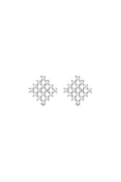 Other Sterling Silver Geometric Square Earrings 925