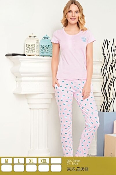 Cotpark Women's Cotton Lycra Long Sleeve Pajama Set 14190