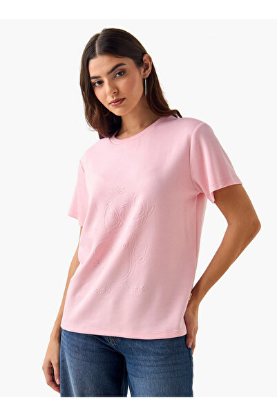 SP Characters T-shirt with Angel Embossed Design