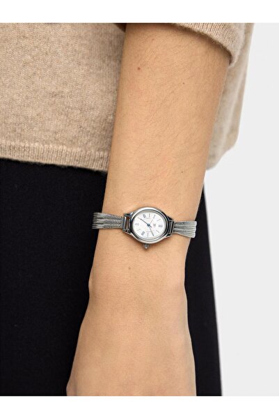 PARFOIS Paslanmaz Çelik Kordonlu Oval Saat