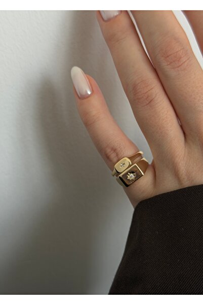 KİLİGİSTANBUL 2’Lİ KÜÇÜK PARMAK YÜZÜK (BEDENİ AYARLANABİLİR)