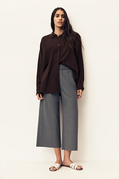 Pull & Bear Lastik belli dökümlü pantolon