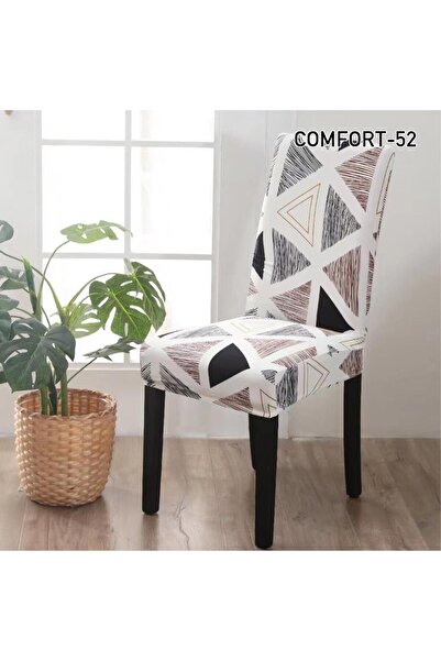ANATOLIATEKSTILE Set of 6 Elastic Covers, High Back Chair, 90*140, Premium Ma...