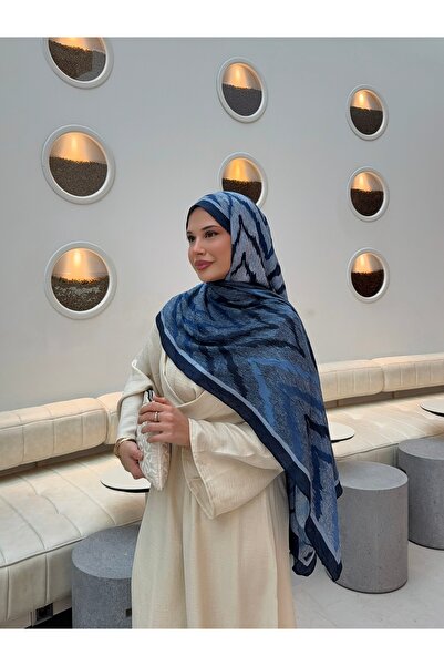 Mira İpek Desenli Bambu Kraş Şal Tok Duran Kadın Şal
