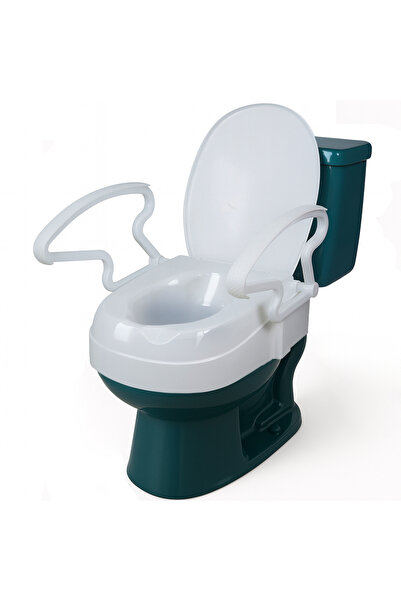 Linomag Suport WC cu capac și mânere pliabile, Linomag®, 3 niveluri de înălți...