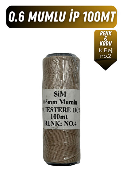 Onur Deri El Dikişi İçin Mumlu İplik 0.6mm 100mt Tüm Renkler, Hediye 1 adet S...