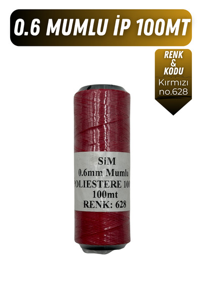 Onur Deri El Dikişi İçin Mumlu İplik 0.6mm 100mt Tüm Renkler, Hediye 1 adet S...