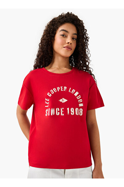 Lee Cooper Cotton T-shirt with Logo Print