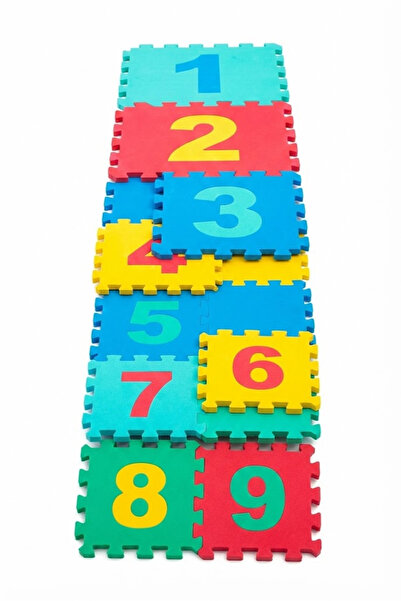 Eco Lounge 9 Piece Numbers Educational Puzzle Floor Mat - Baby Kids Play Mat ...