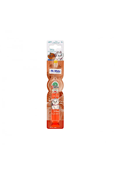 Mr.white MR. WHITE children's toothbrush with light timer and ARISTOCATS suct...