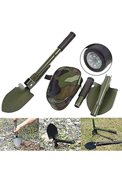 Yuwell مجرفة تخييم قابلة للطي من يو ويل، مصنوعة من الفولاذ عالي الكربون، مزود...