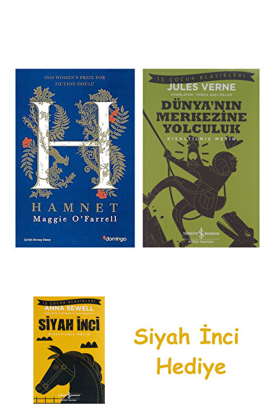 TÜRKİYE İŞ BANKASI KÜLTÜR YAYINLARI Hamnet + Dünyanın Merkezine Yolculuk + Si...