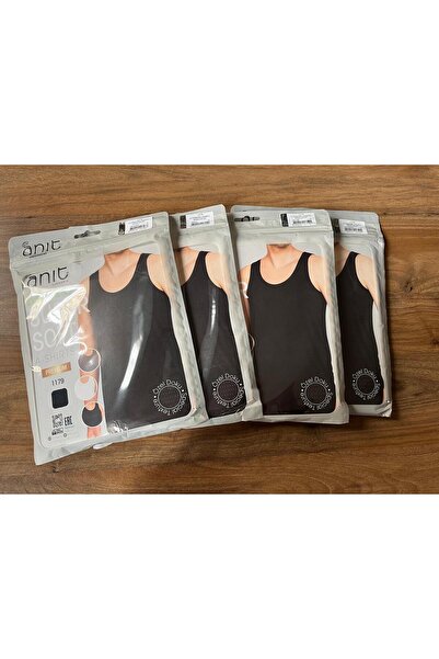 Anıt مجموعة من 4 قمصان داخلية من قماش البامبو الجاكار القابل للتنفس بألوان مت...