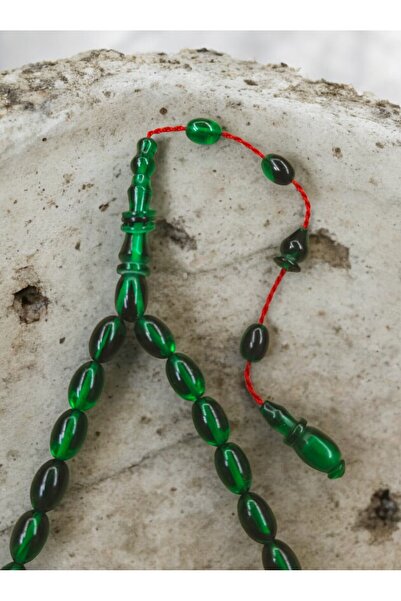 İnan Tesbih Arpa Kesim Master's Craftsmanship Ringed Model Fire Amber Prayer ...