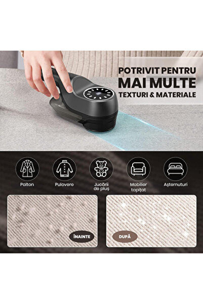 xenomo Aparat curatat scame Xenomo® FIBER-X, 6 lame, 2 viteze, display LED, USB-C