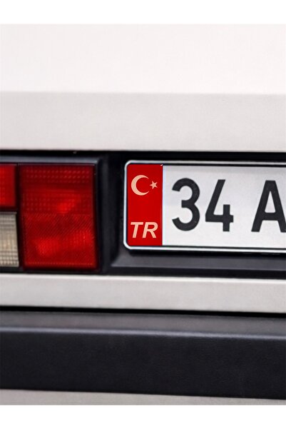 Damla Etiket Tr Written Ayyıldızlı – Embossed Plate Stamp Sticker Red Stamp D...