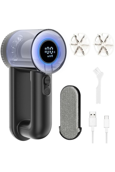 xenomo Xenomo® LINT XPERT 2-in-1 lint remover, 6 blades, LED display, USB