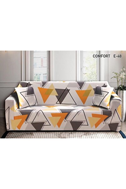 ANATOLIATEKSTILE Elastic Corner Sofa Cover L(180*230) with elastic, Full Prot...