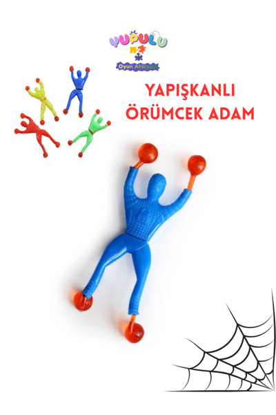 YUPULU Yapışkan Örümcek Adam Cama, Duvara ve Dolaba Sağlam Yapışan Takla Atan...