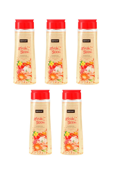 SENCE 5-piece shower gel set, sence, splash to bloom, flower crush & apple, 5...