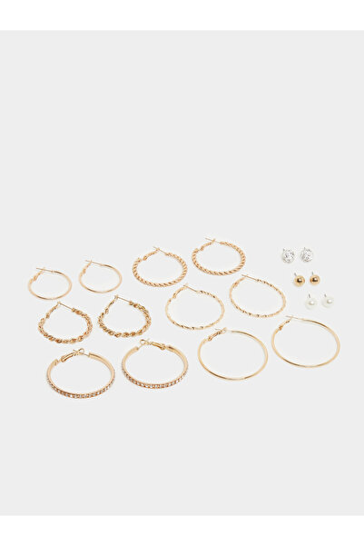 Styli Pack of 9 - Gold Hoop Earrings