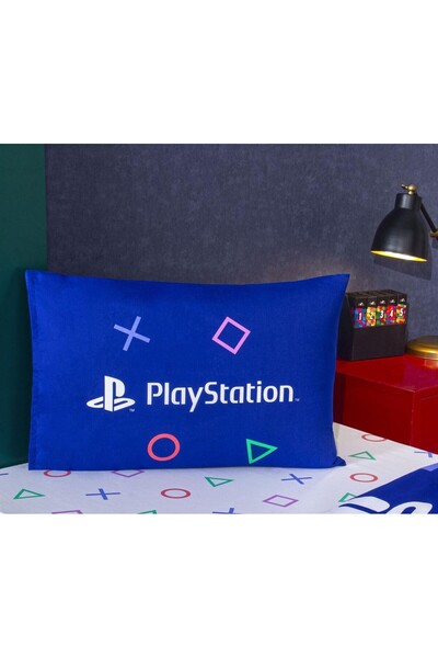 Taç Zorluteks Licensed Playstation Patterned 100% Cotton Fabric 1 Piece Pillo...