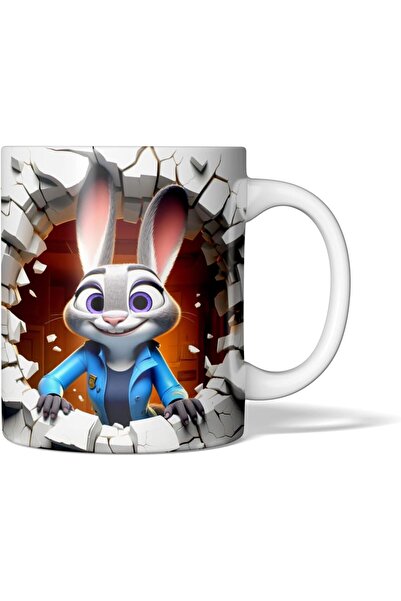 MECKSA MEC 3D Rabbit Design Coffee Mug Judy Hopps from Zootopia