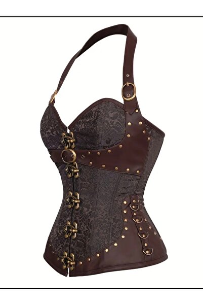 emosavm At Binici Deri Detaylı Korse – Push Up Shapewear