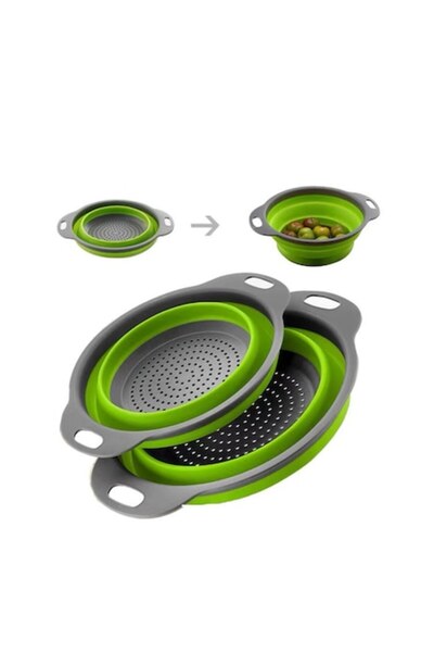 OEM Strecurătoare pliabilă din silicon, 25 cm, cu mânere, pentru paste, legum...