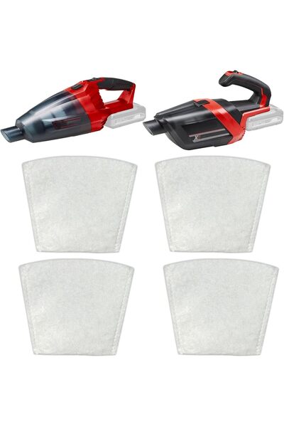 Einhell حزمة من 4 أكياس فلتر للمكنسة الكهربائية، مناسبة لـ Power X-Change TE-...